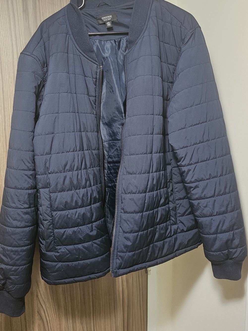 George Navy Quilted Puffer Jacket
